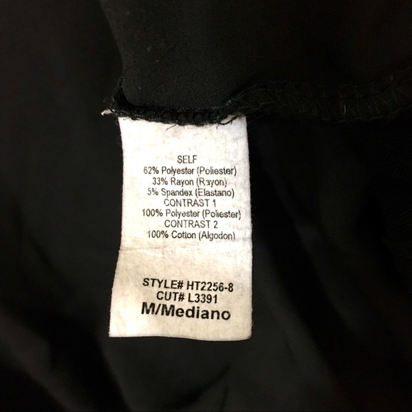 Le Lis Christmas Top/Blouse - Black/Red - Medium - Picture 5 of 7